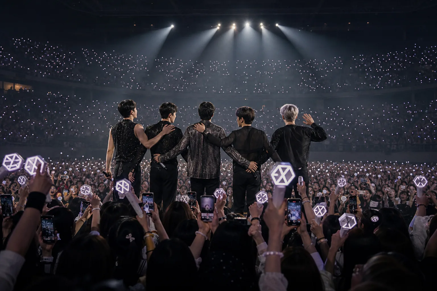 Filipino EXO-L fans singing together during emotional EXO concert moment