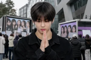 NCT Jisung protest truck debate outside SM Entertainment