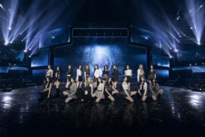 K-pop concert stage representing tripleS 2026 world tour ANDLESS announcement