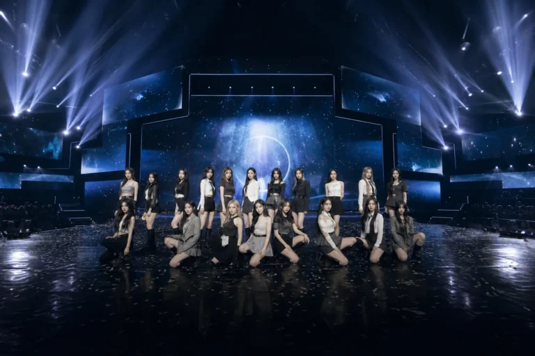 K-pop concert stage representing tripleS 2026 world tour ANDLESS announcement