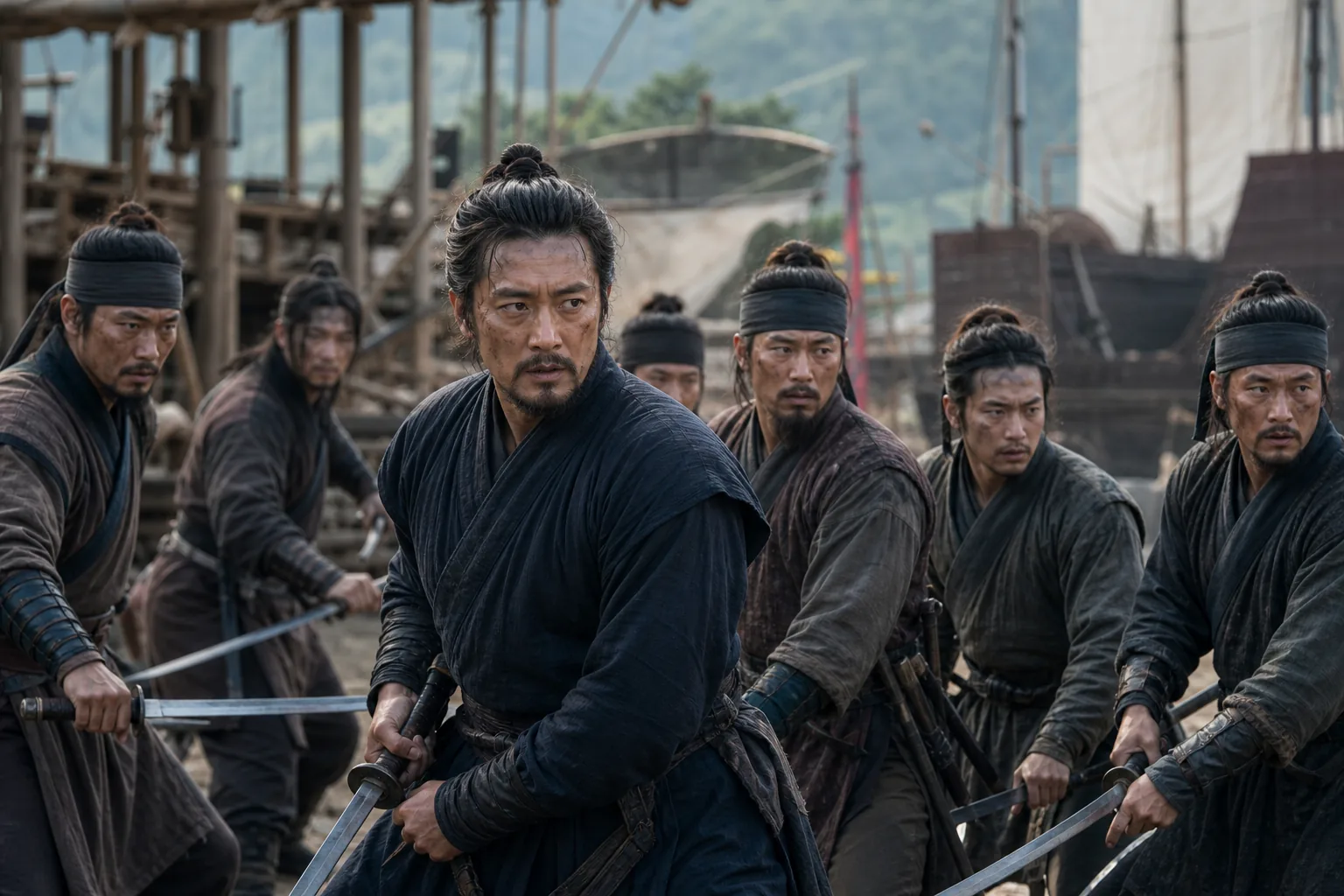 Korean period action film production context for Nambeol