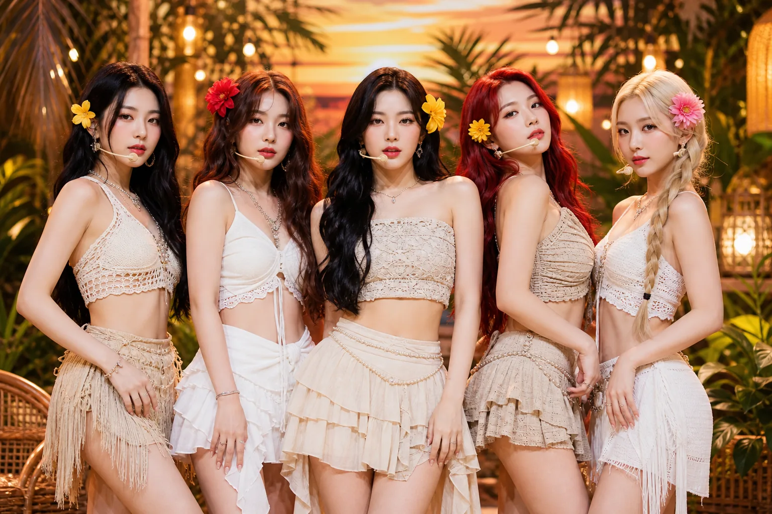 I-DLE Latin pop summer comeback concept with bright stage lighting