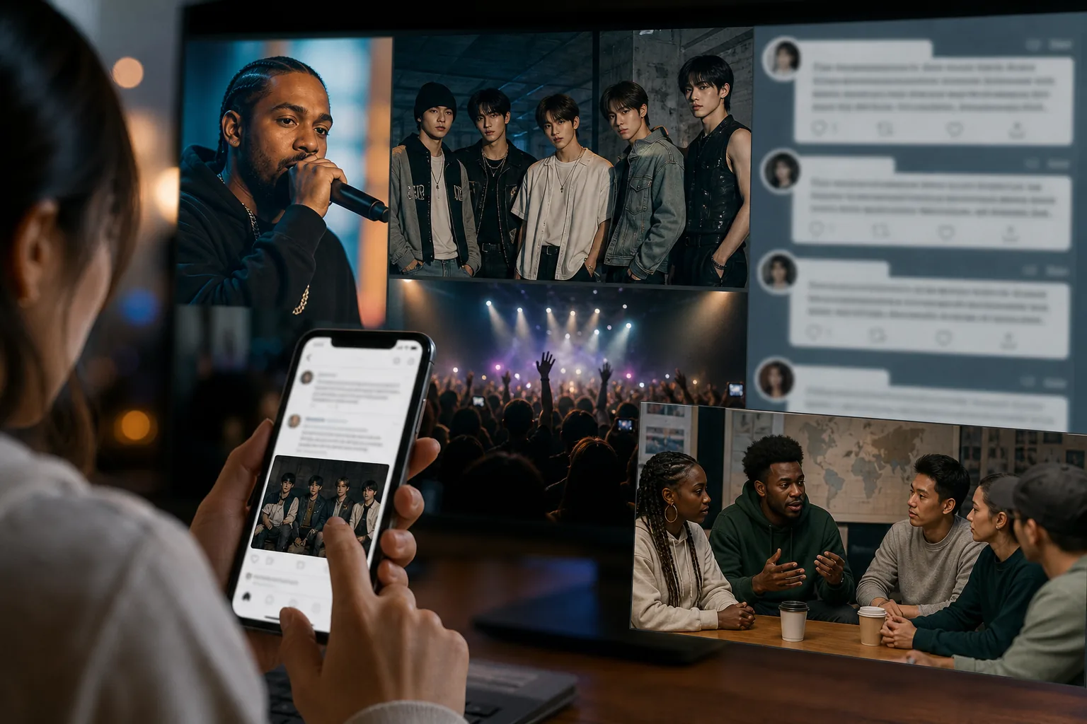 Online K-pop debate over artist criticism and fan reactions