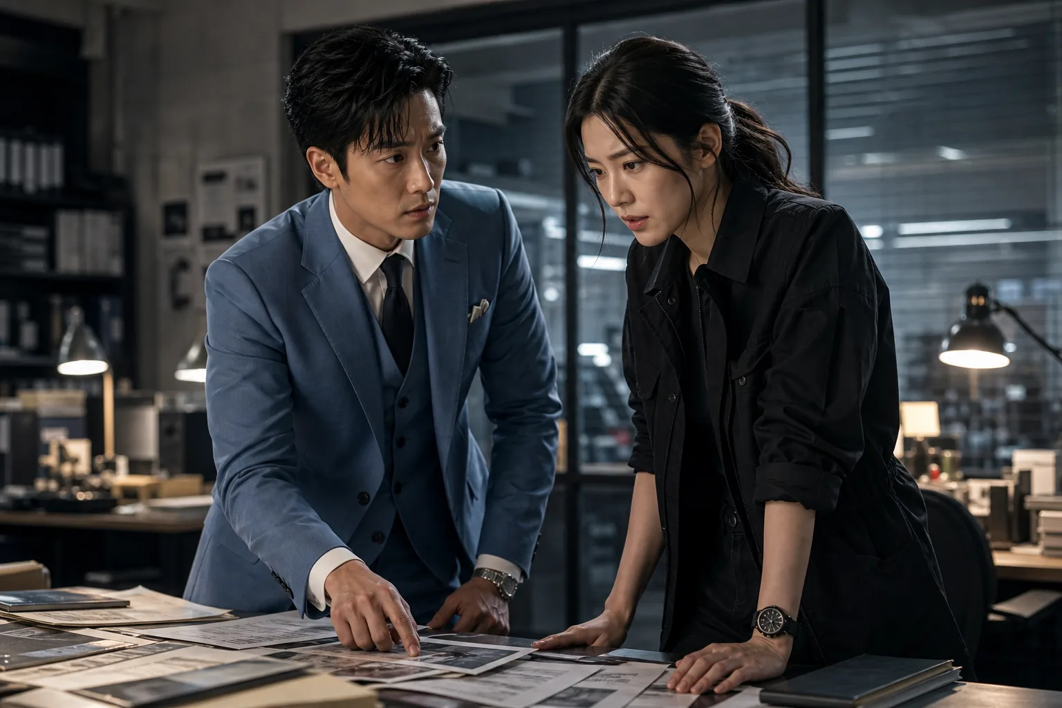 Korean crime comedy drama partnership image inspired by Flex x Cop 2