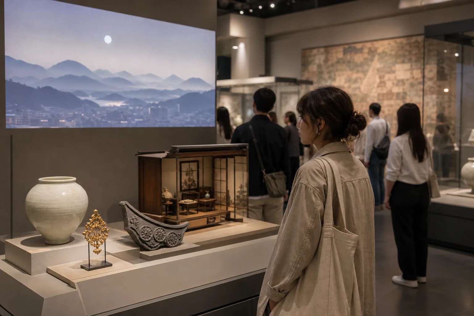 Digital museum guide connecting K-pop fandom with Korean heritage artifacts