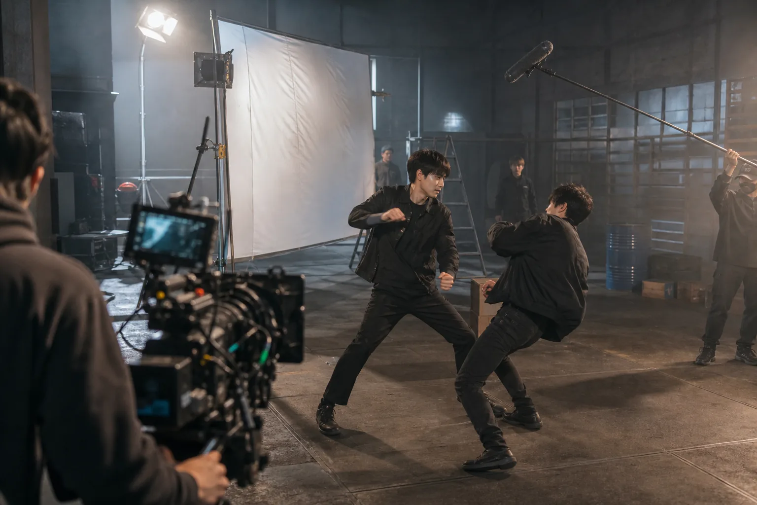 K-drama action filming safety scene for Study Group 2 report