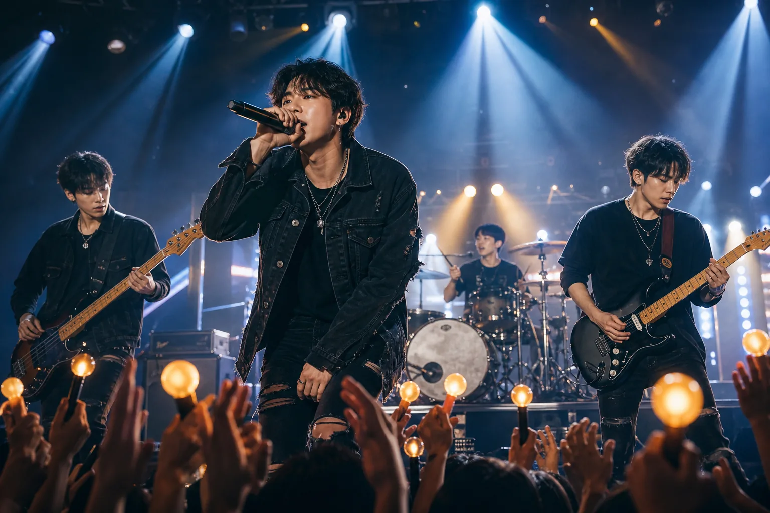 FTISLAND performing rock songs for fans in Singapore