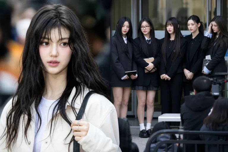 Editorial image representing K-pop public attention around Danielle amid the NewJeans dispute