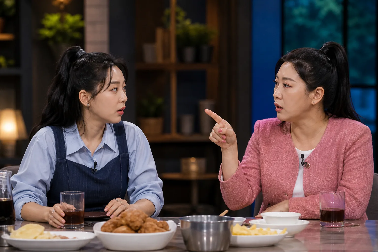 Studio conversation about comedy and public responsibility in Korean entertainment