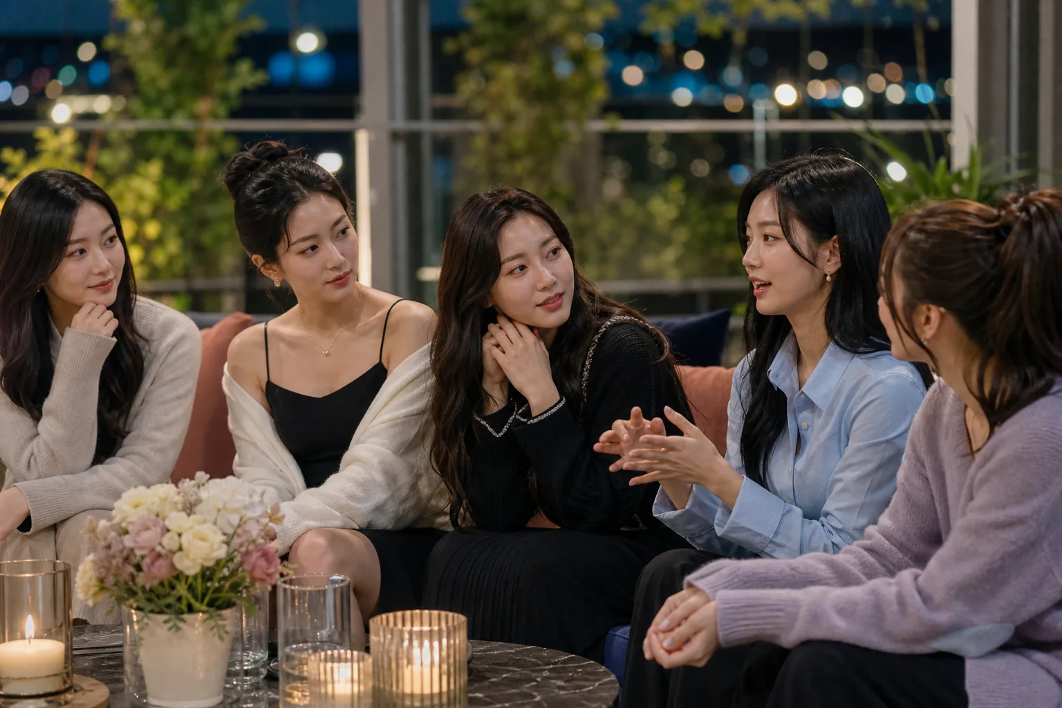 Better Late Than Single Season 2 contestants entering a Korean dating reality show setting