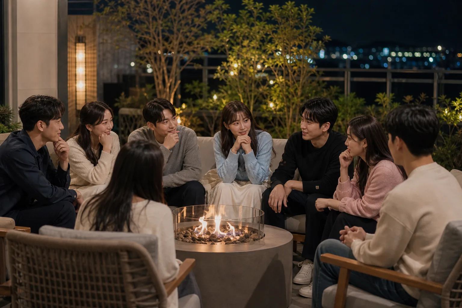 Korean dating reality show contestants navigating first dates and social signals