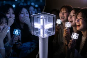 CORTIS light stick fan reaction concept for K-pop concert culture