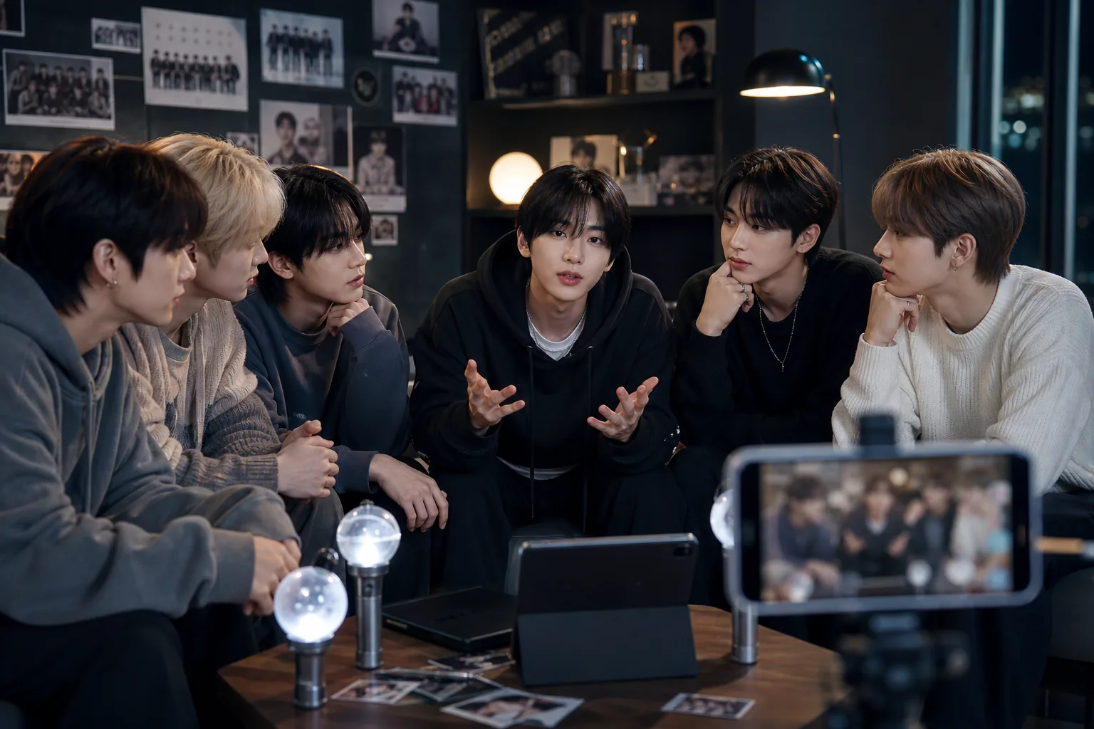 ENHYPEN fandom discussion after Jungwon live broadcast