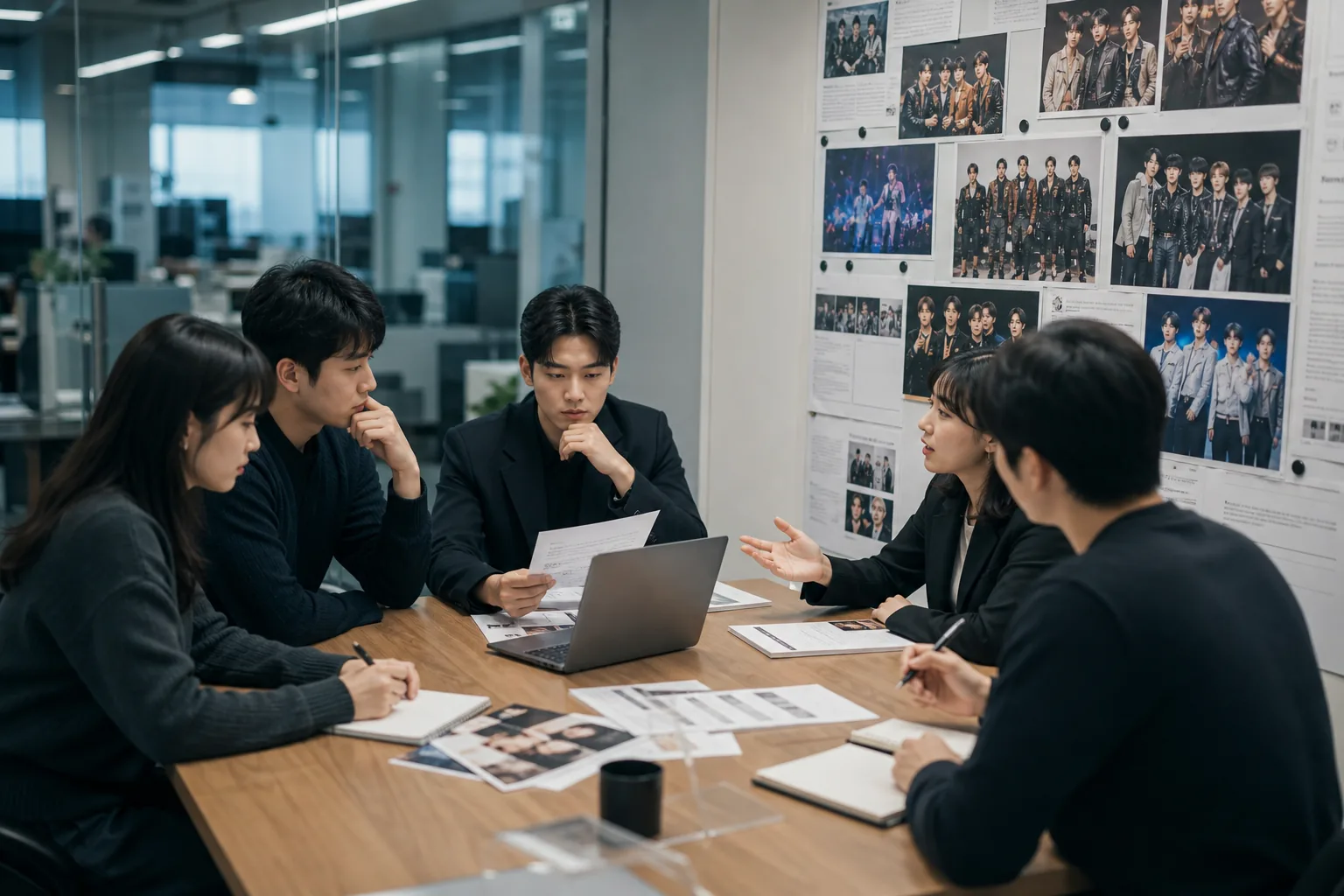K-pop agency statement and media coverage context