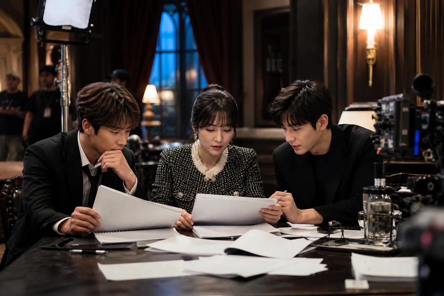 K-drama filming set representing cast chemistry in Spooky in Love