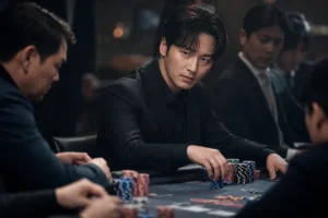 Poker table scene representing Byun Yo Han revenge story in Tazza 4