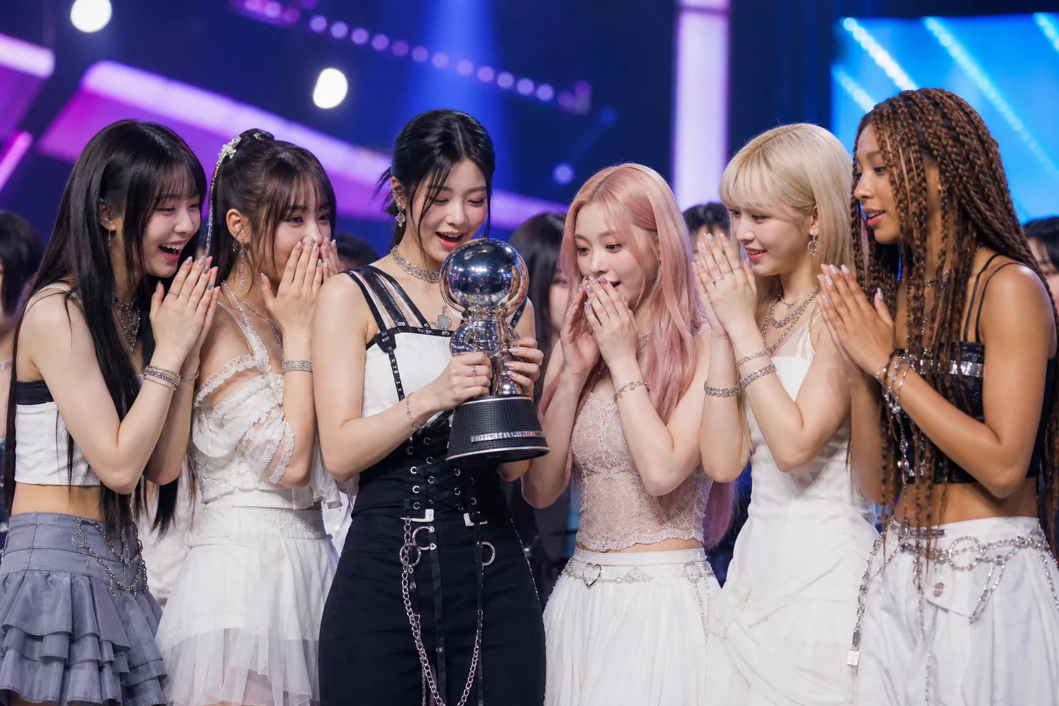 Music show trophy moment for a K-pop collaboration on M Countdown