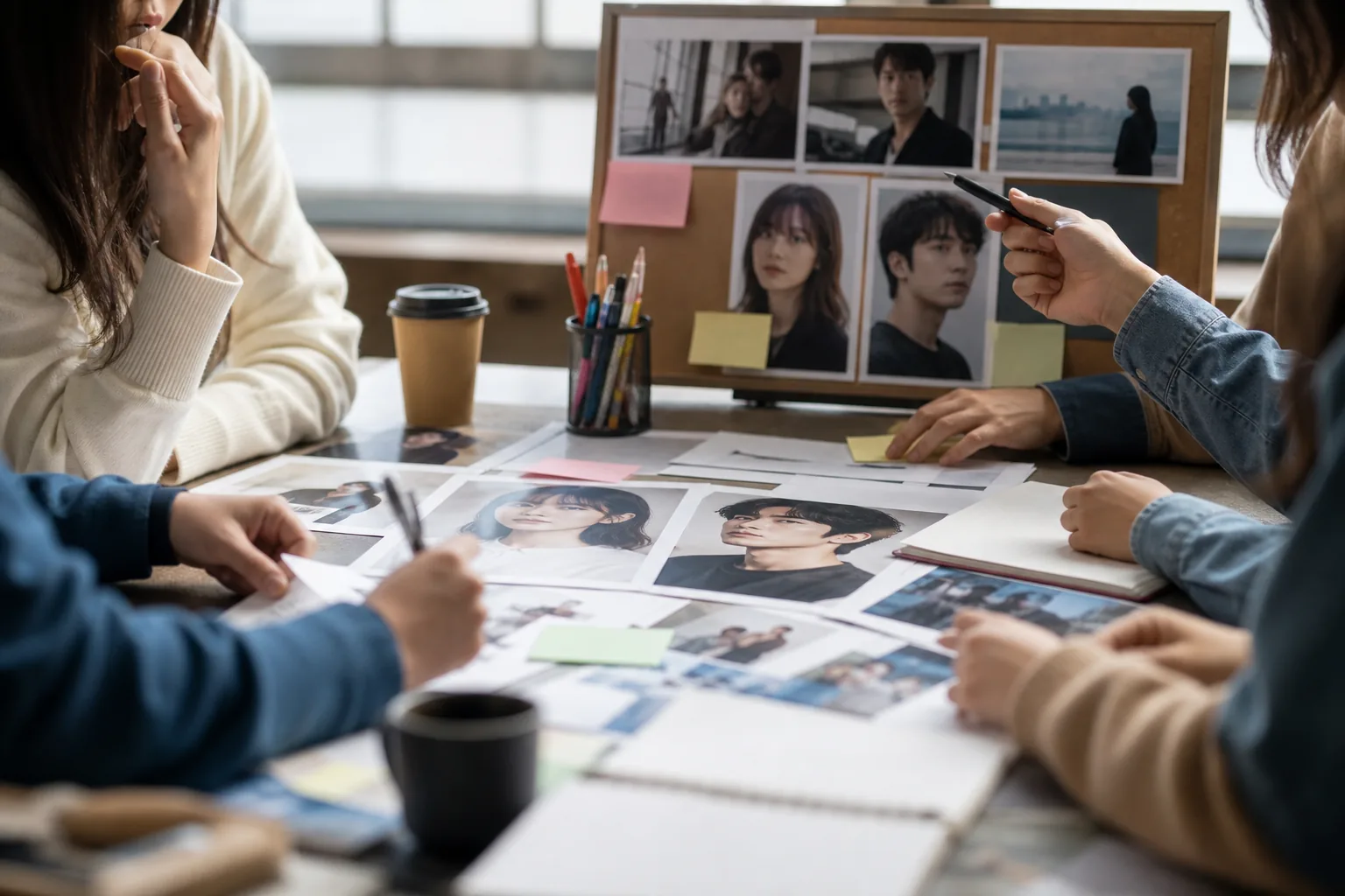 Film casting board symbolizing debate over Park Bo Young and Son Suk Ku's romance pairing