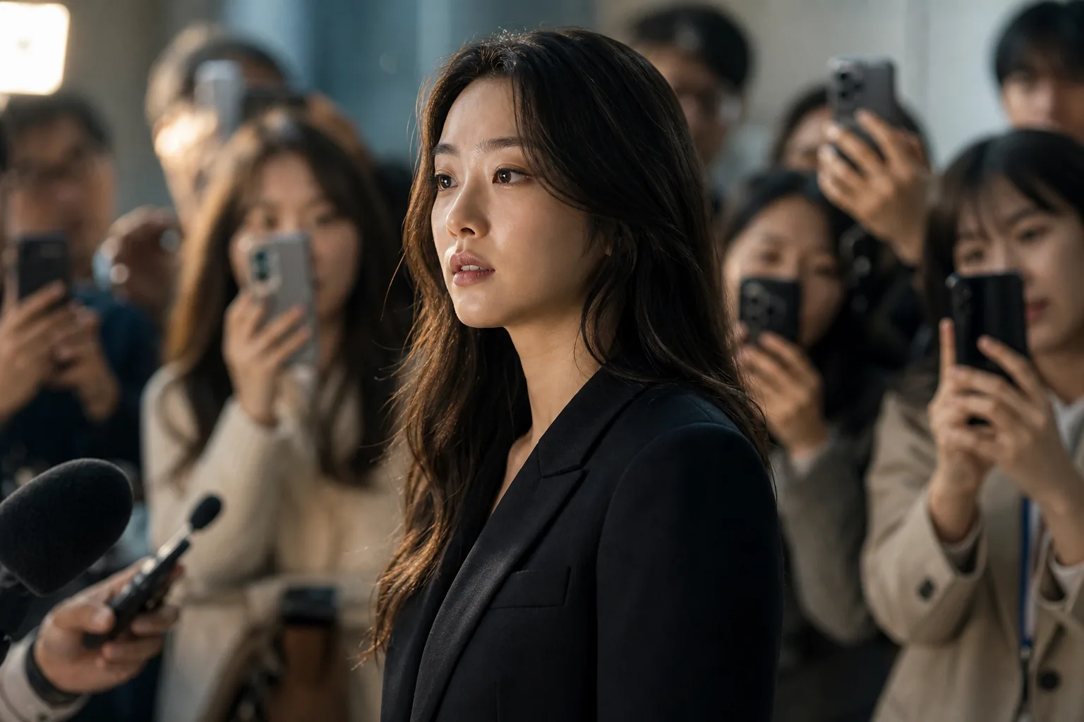 Korean entertainment industry discussion about body image and public scrutiny