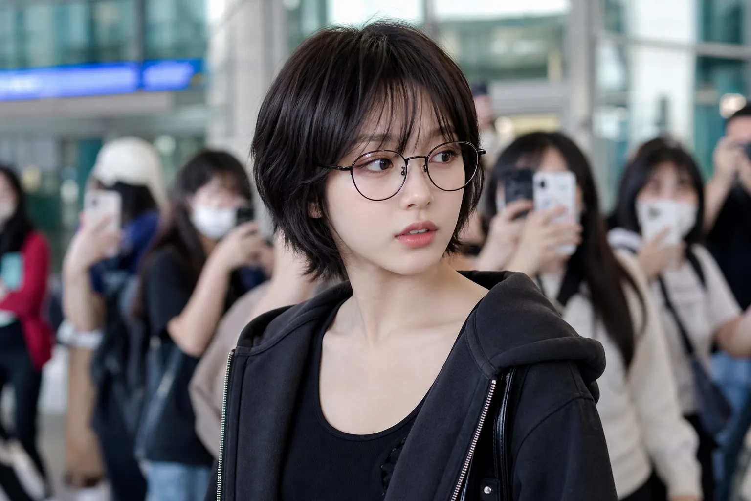 K-pop fans reacting online to idol hairstyle change