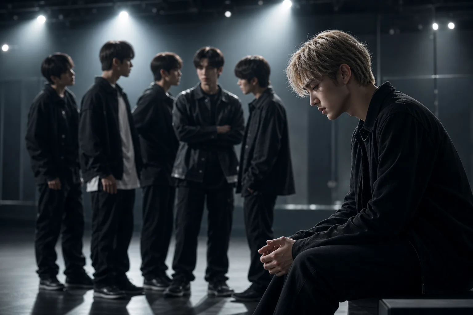 Editorial image explaining the K-pop training system behind a British boy band project