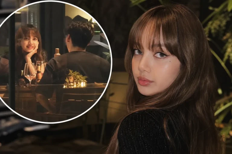Editorial image representing BLACKPINK Lisa dinner sighting and online dating speculation