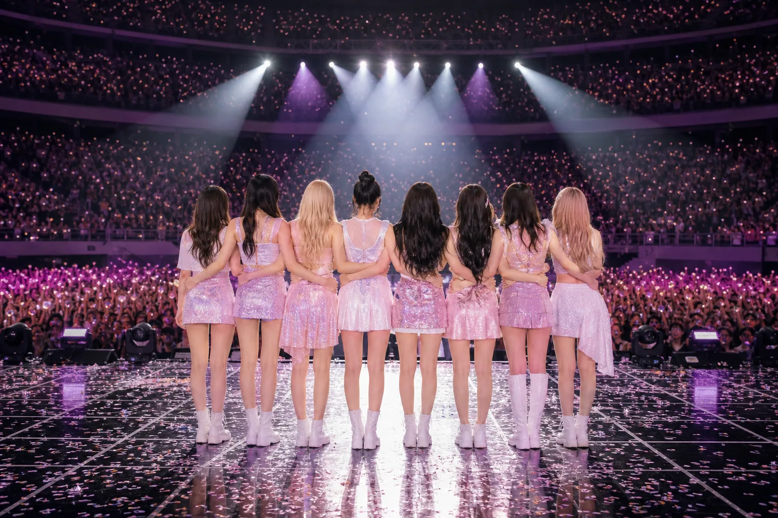 Global concert map and stage lighting concept for TWICE tour impact