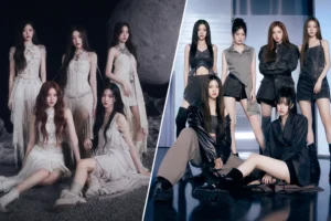 K-pop concert crowd with stage lights for ARTMS and izna tour news