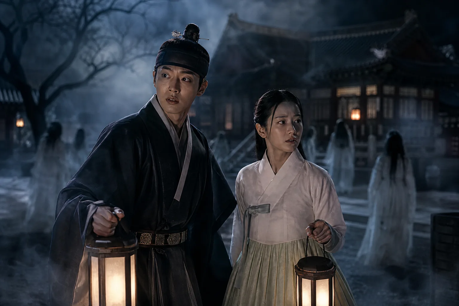 Gu Cheon and Saeng Gang enter a ghostly royal palace mystery
