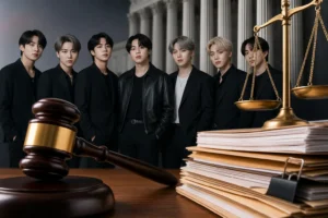 Editorial image for BTS SWIM copyright lawsuit involving HYBE and songwriters