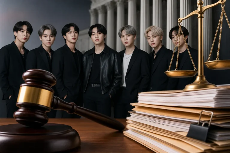 Editorial image for BTS SWIM copyright lawsuit involving HYBE and songwriters