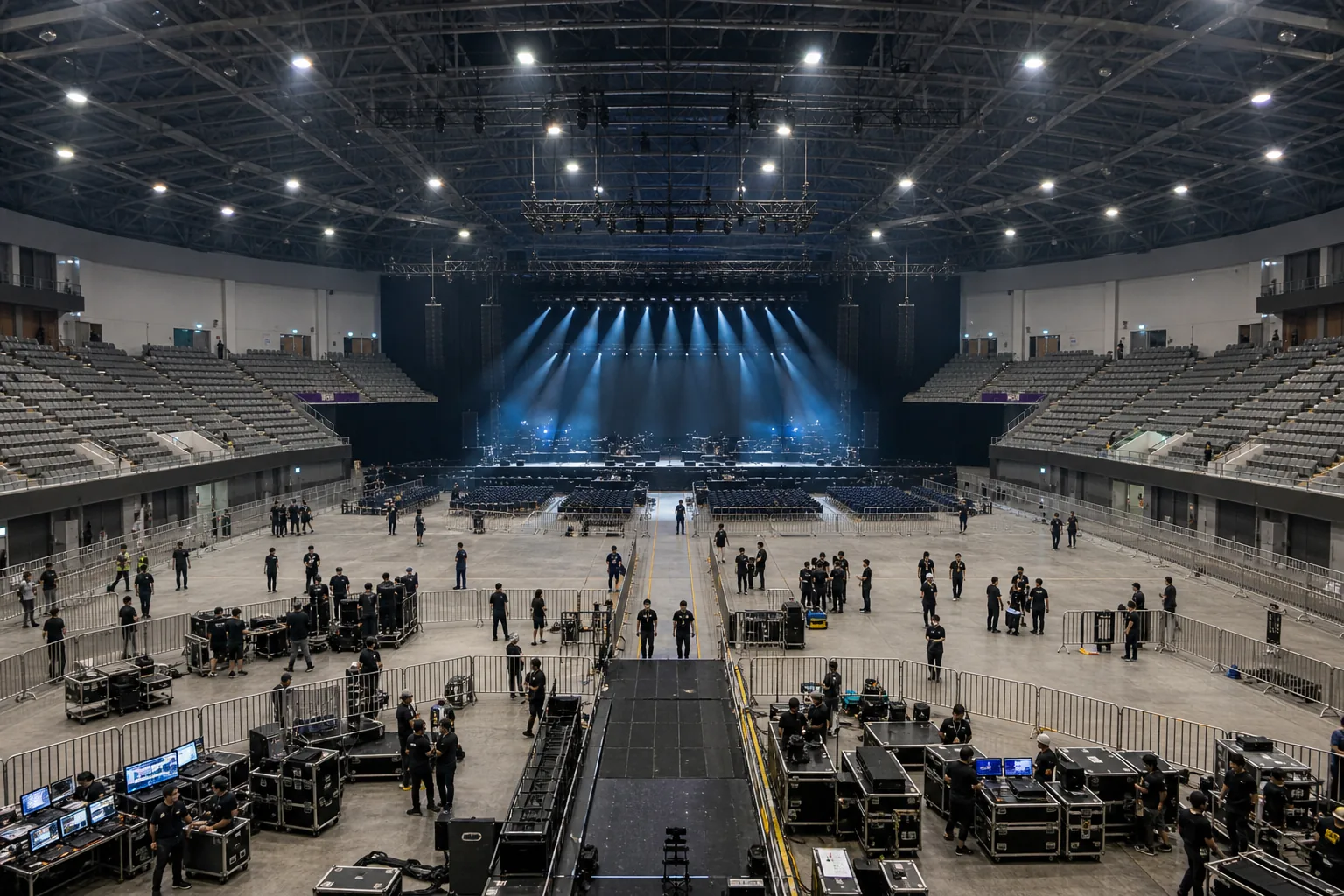 Jamsil Indoor Stadium concert audience logistics for N.Flying