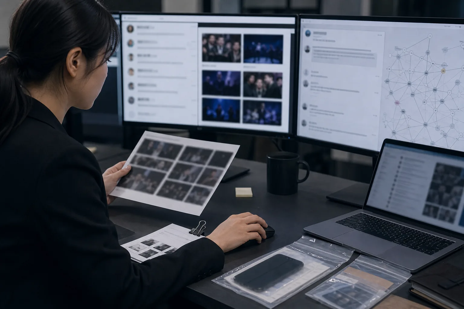 Digital evidence review for K-pop artist protection cases