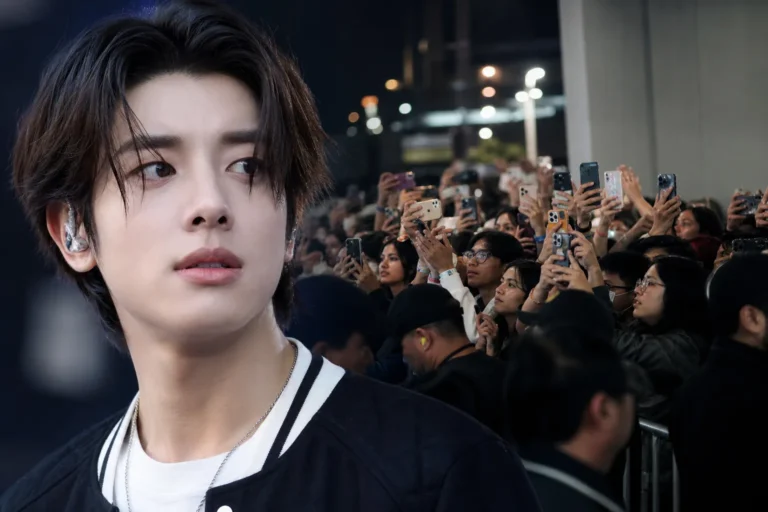 Concert crowd lights representing ENHYPEN fan interaction controversy