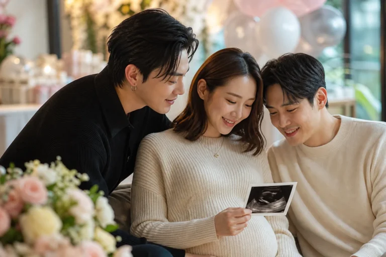 Warm family celebration concept for G-Dragon becoming an uncle to a niece