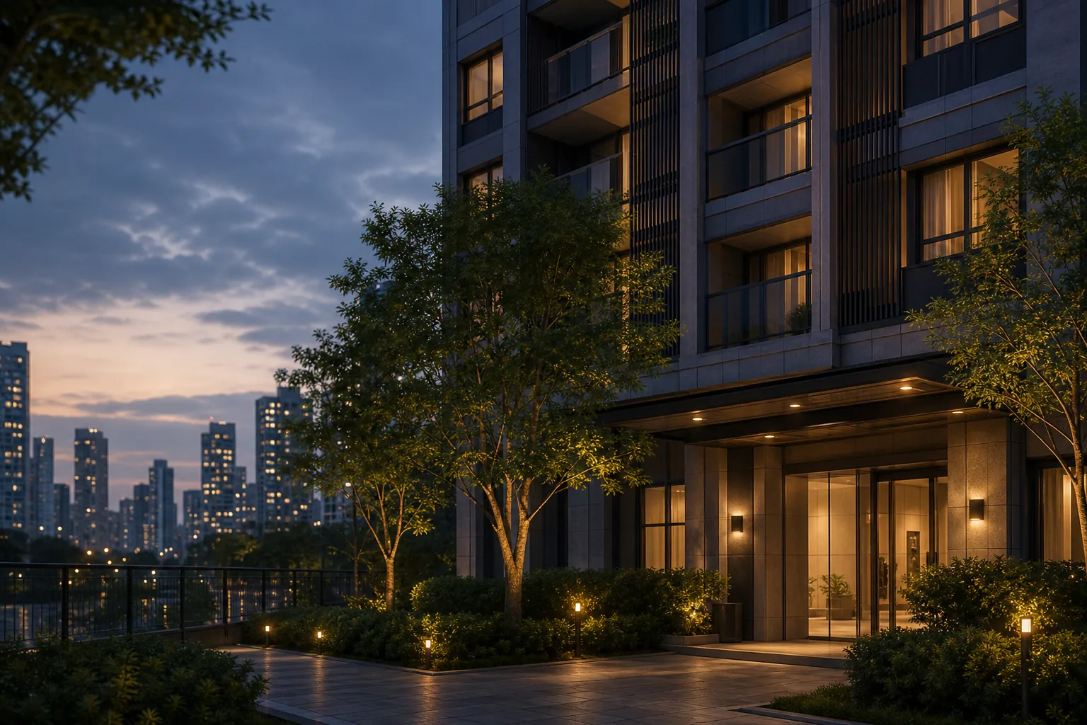 Quiet apartment building scene symbolizing family residence questions after Barbie Hsu's death