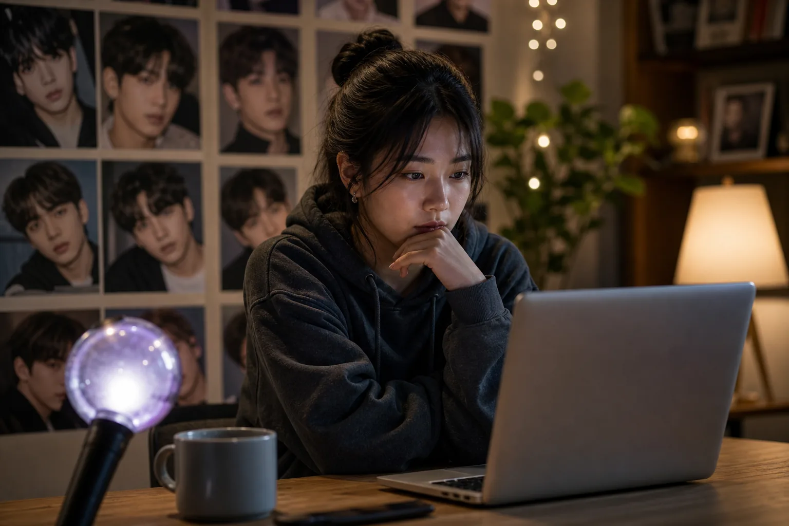 K-pop beauty standards debate with fans defending natural appearances