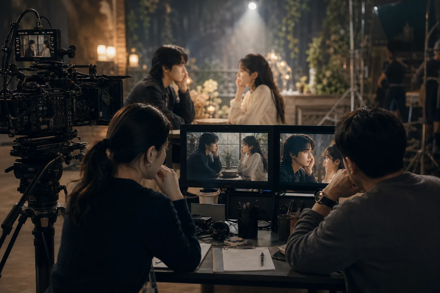 Korean entertainment teams coordinate album and concert promotion