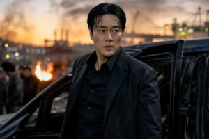 Action drama production scene representing So Ji Sub's SBS series Kim Bujang