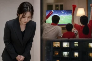 Korean entertainment family apartment noise controversy after World Cup cheering