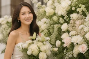 Wedding flowers symbolizing Oh Yoon Ah remarriage news