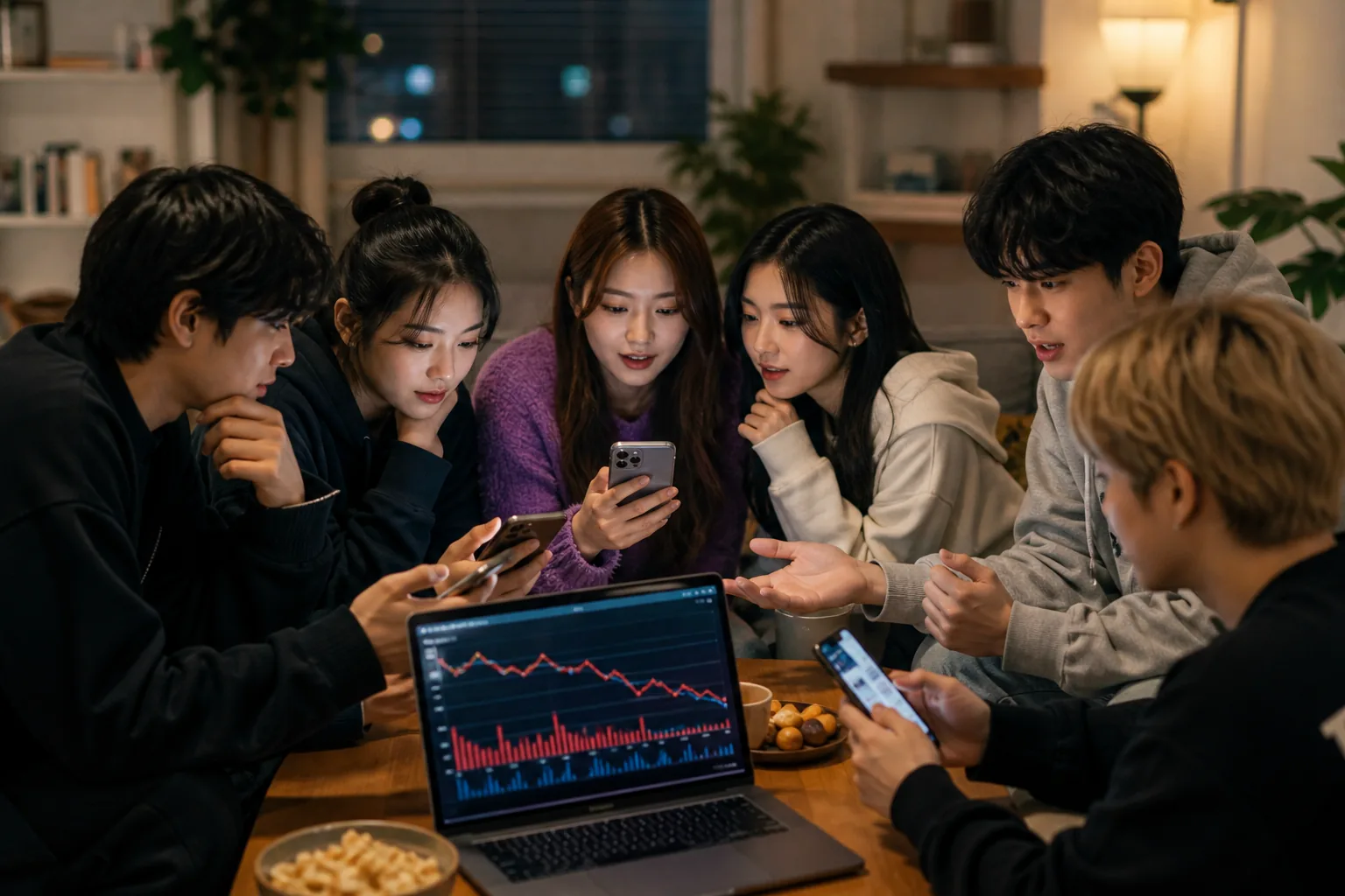 K-pop listeners discussing i-dle Gimme Dat Love chart performance online