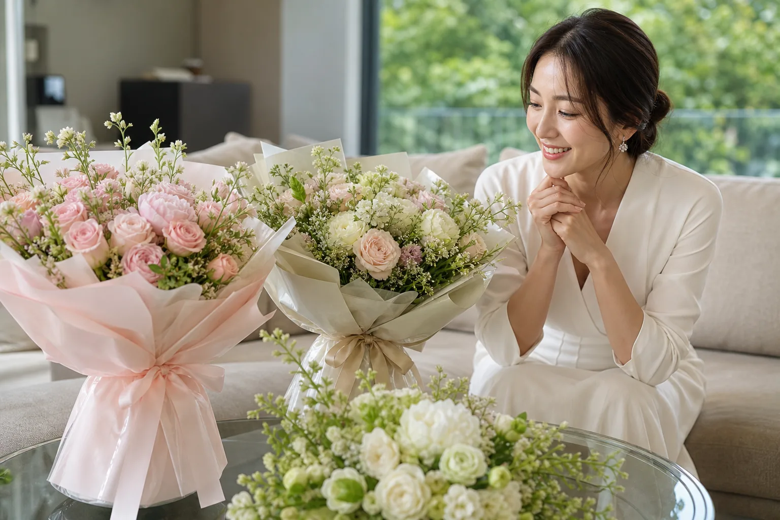 Celebration flowers for actress Oh Yoon Ah's remarriage