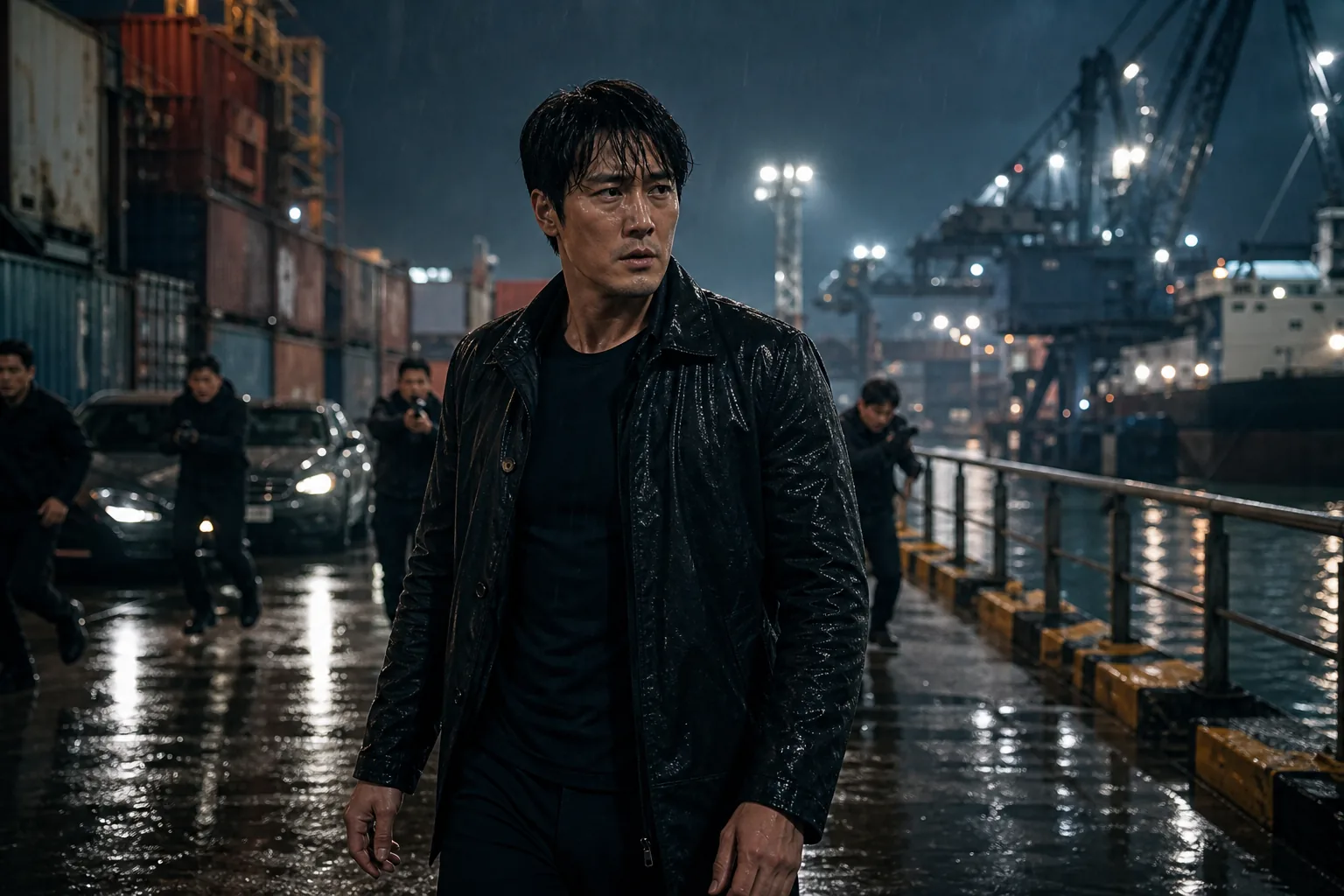 Korean drama ratings chart and studio monitors representing Kim Chairman's rise