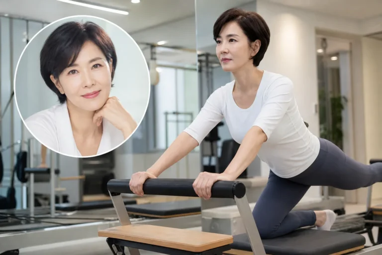 Editorial image representing Choi Eun Kyung Pilates workout news