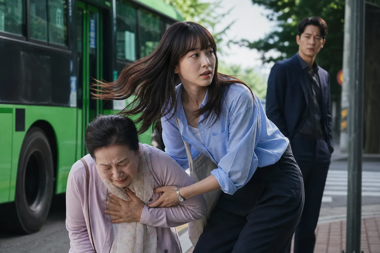 Editorial image of a tender K-drama reunion romance inspired by Love on the Menu