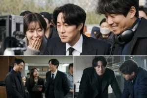 Editorial image of a Korean drama production set inspired by Agent Kim Reactivated behind the scenes