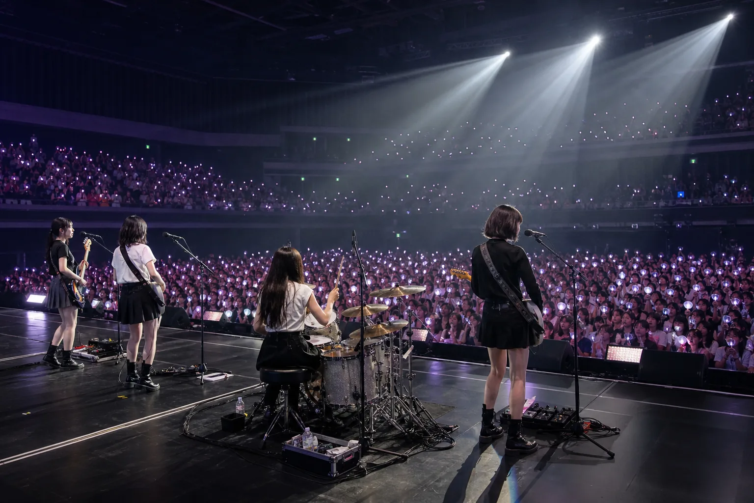 QWER Asian tour route concert travel concept