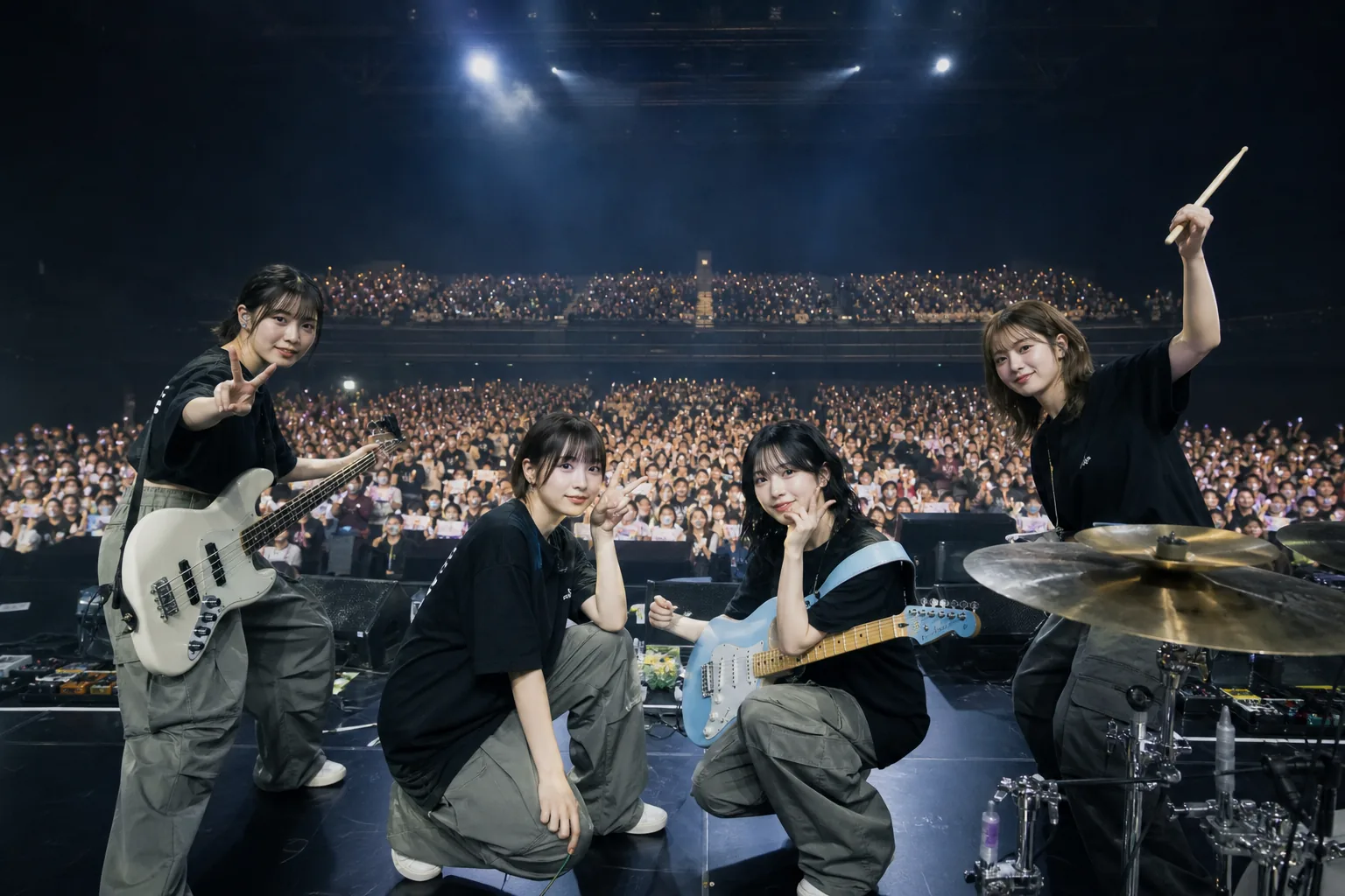 K-pop band tour growth live audience concept
