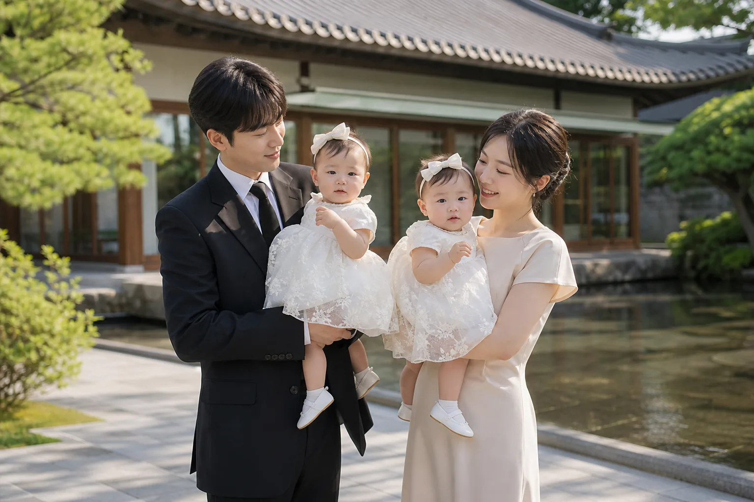 Luxury Korean dol party setup inspired by Lady Jane twins first birthday